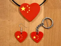Heart of the Dragon – Neclace Pendant, Earring and Fob