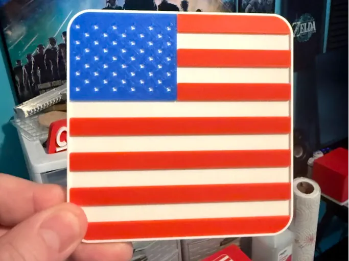 American Flag Coaster