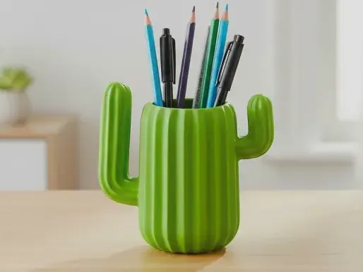 Cactus penholder - desk organizer