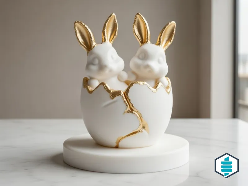EASTER KINTSUGI (金継ぎ) — Bunny Egg