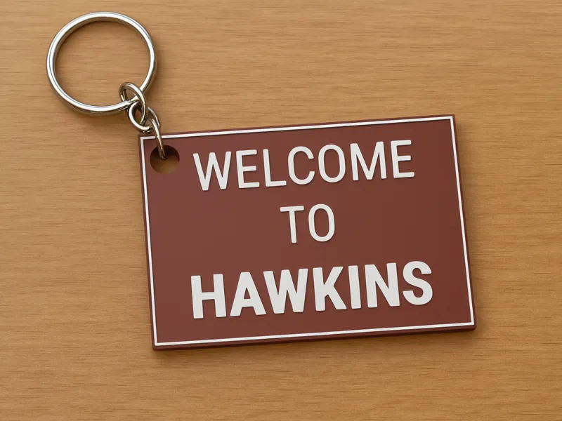 Stranger Things "Wellcome to Hawkings" Keychain
