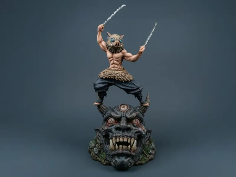 Inosuke Hashibira - Demon Slayer Fan Art Figure 
