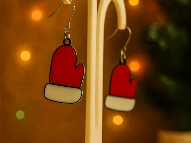 Christmas Gloves Earrings
