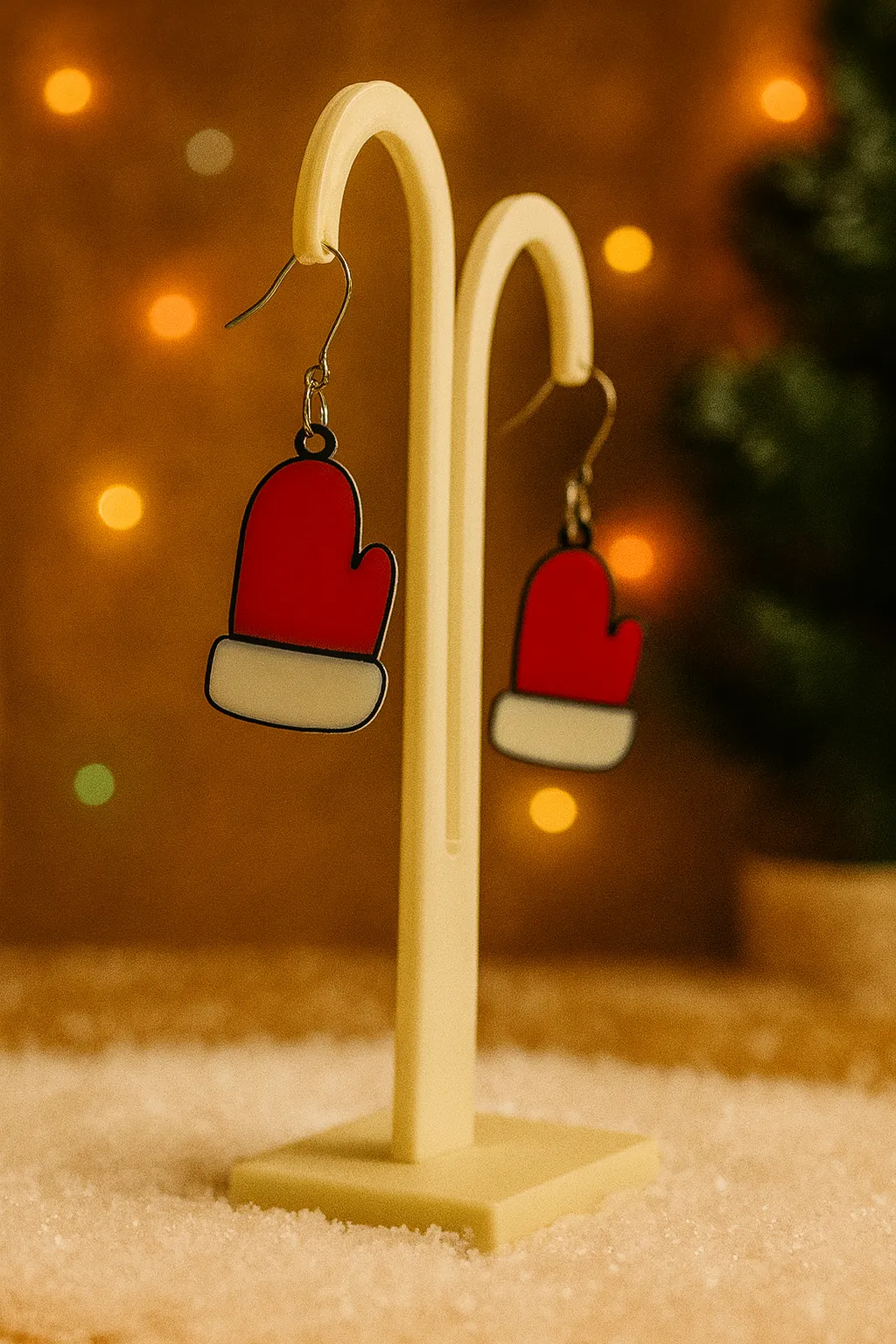 Christmas Gloves Earrings view 3