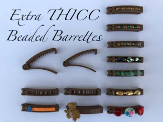 Extra THICC Beaded Barrettes