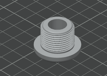 Miniatura 2 do modelo 3D Electrical Panel Hole Plug 22mm
