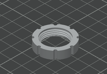 Miniatura 3 do modelo 3D Electrical Panel Hole Plug 22mm