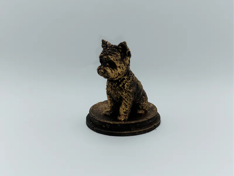 Westiepoo Dog Bust – 7cm Miniature Statue