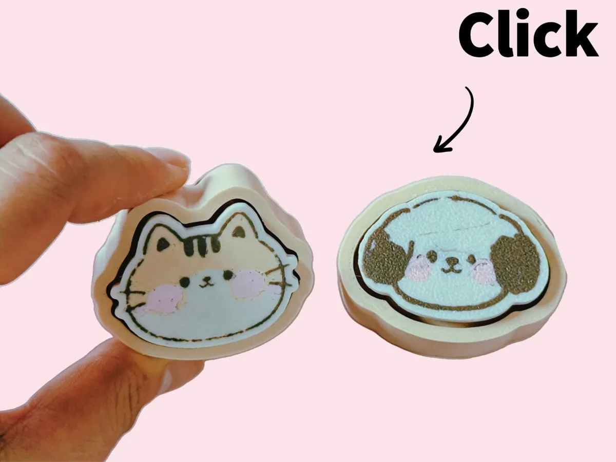 Cute Cat Clicker - Free 3D Print Model - MakerWorld
