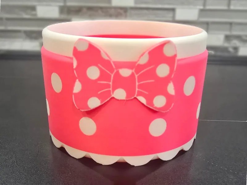 Girls Polka‑Dot & Bow Storage/Bowl Minnie‑Inspired
