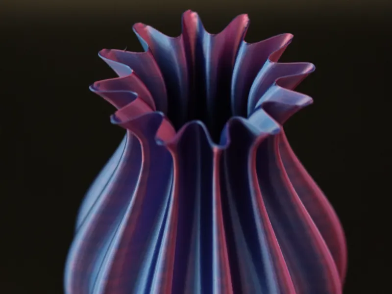 Curved vase