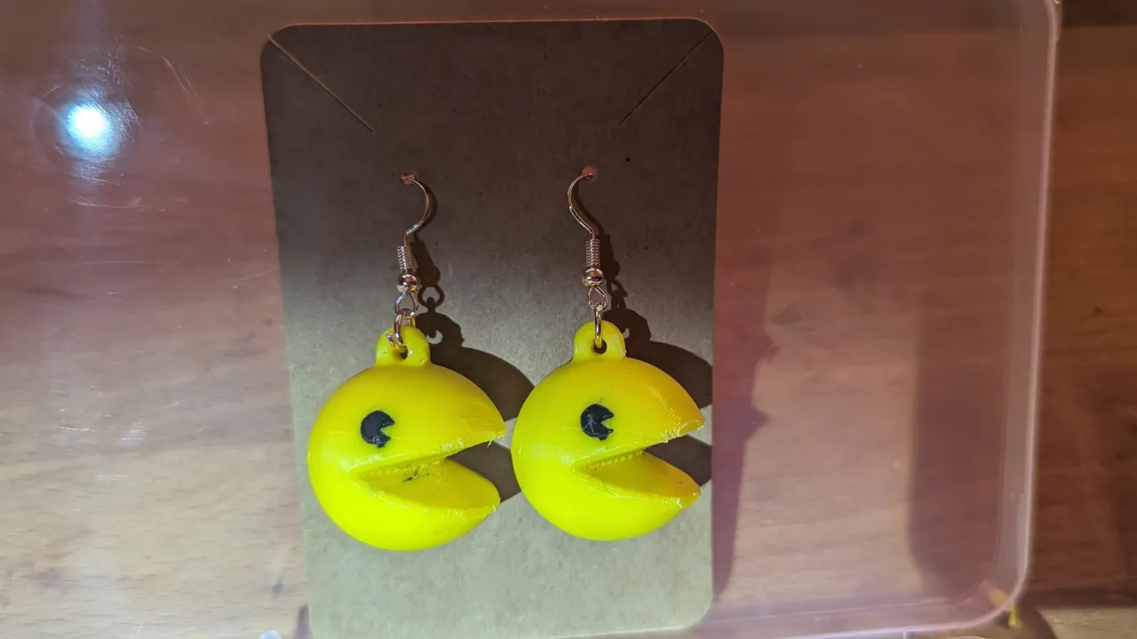 Pac Man Earrings view 4
