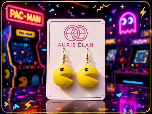 Pac Man Earrings