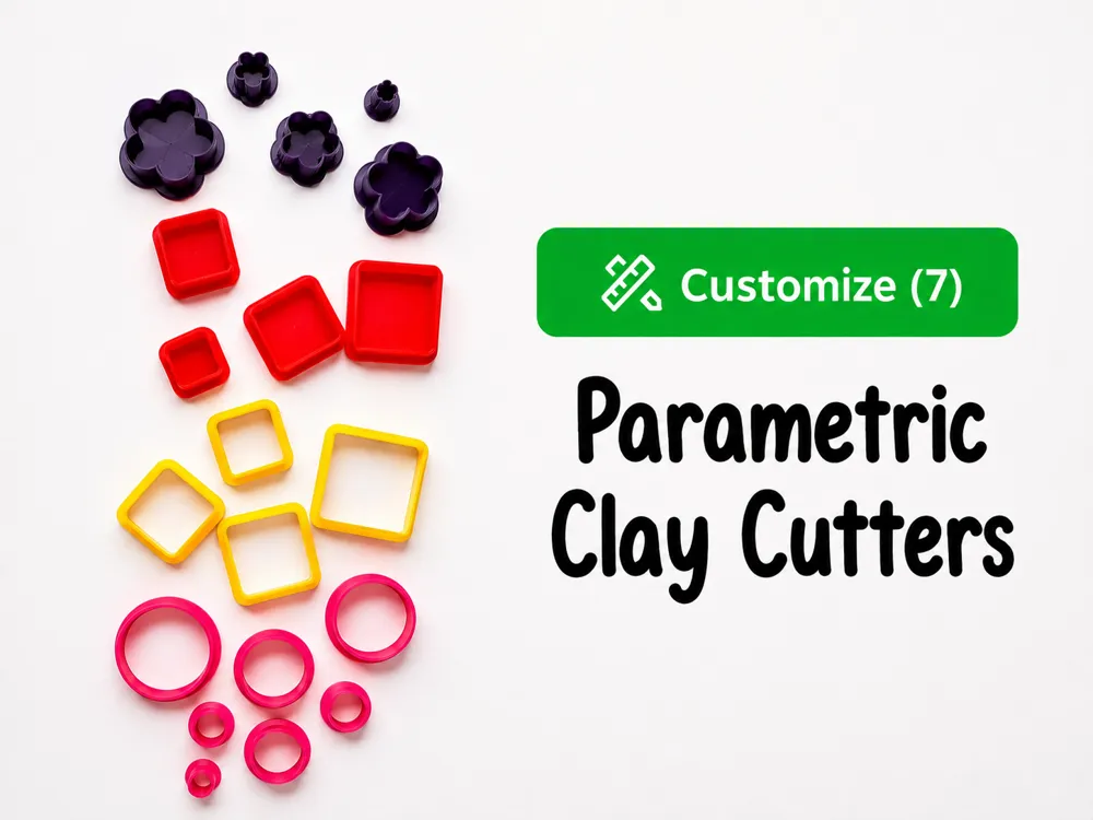 Cortador para modelado: Parametric Clay Cutters. Referencia del modelo original.