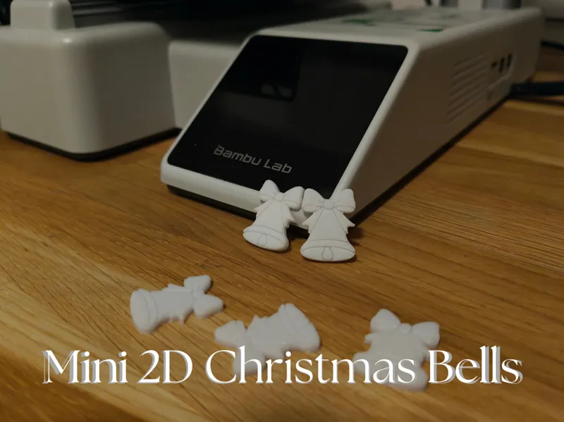 Mini 2D christmas bells