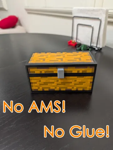 Accesorio para impresora 3D: Textured Minecraft Chest — vista de referencia 2