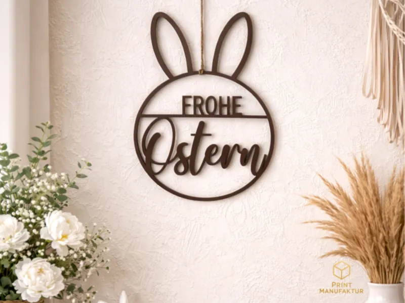 Kranz Frohe Ostern mit Ohren