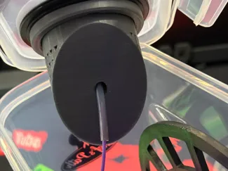 Desiccant Holder with PTFE Passthrough Cereal Box