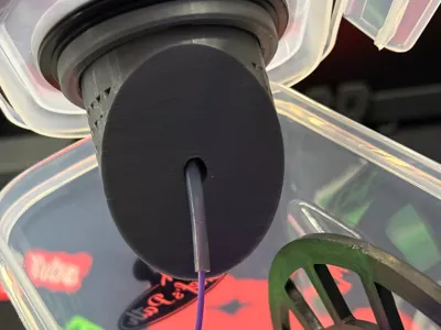 Desiccant Holder with PTFE Passthrough Cereal Box