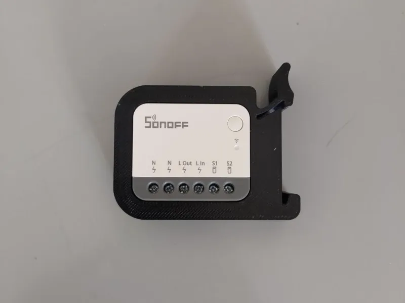 Sonoff Mini R4 DIN rail mounting (compact)