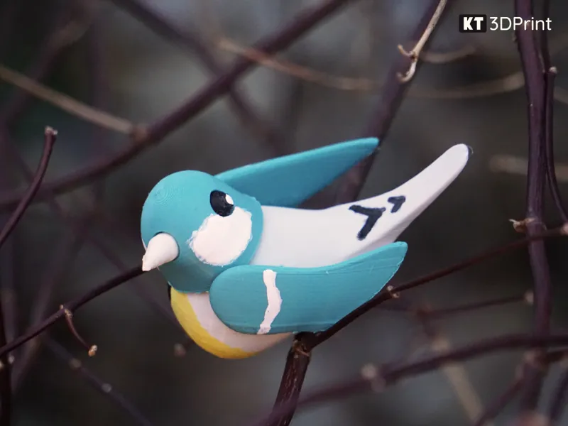 Cute, poseable bird. Color as you like