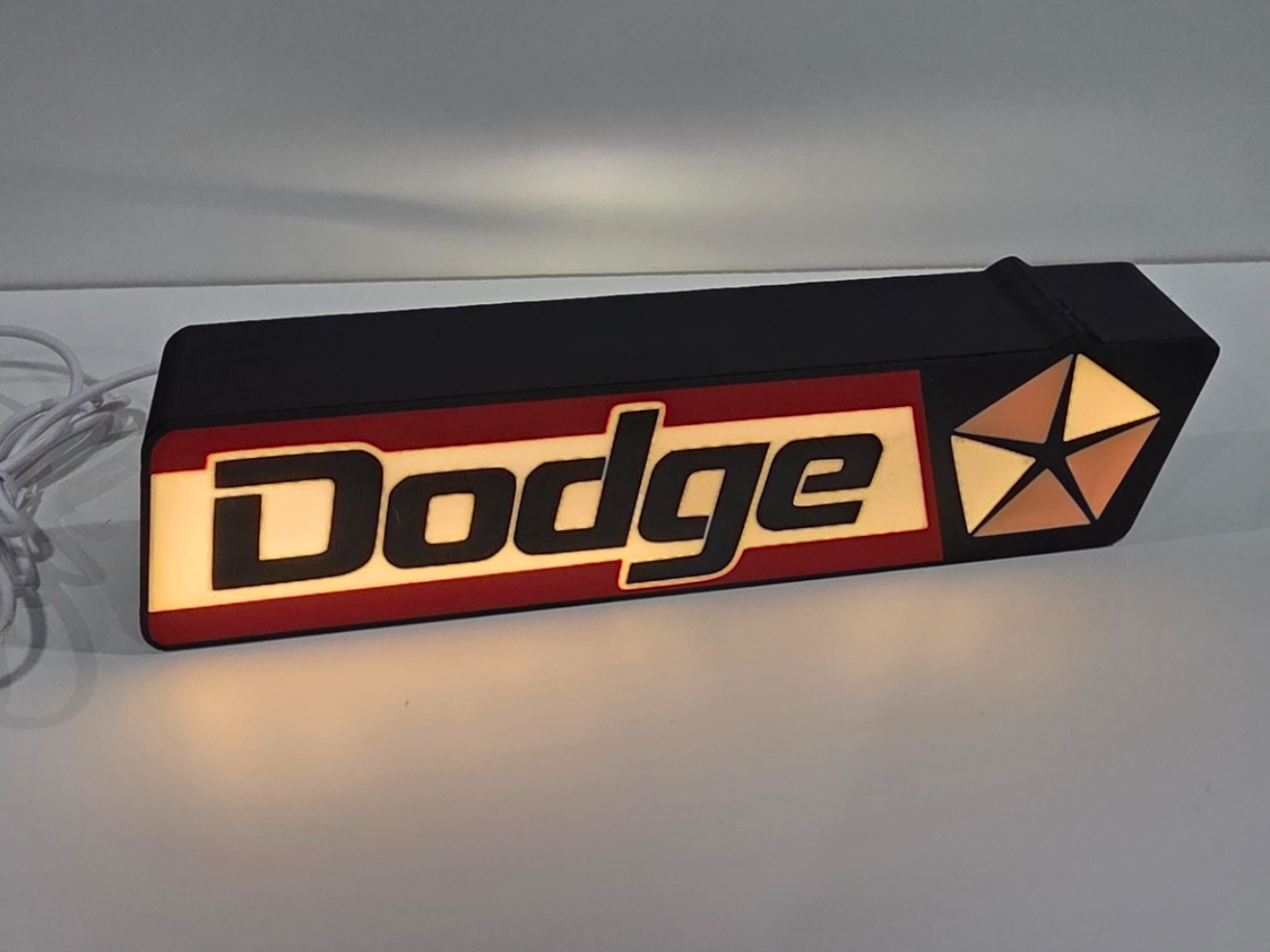 Old School Dodge Logo Lightbox