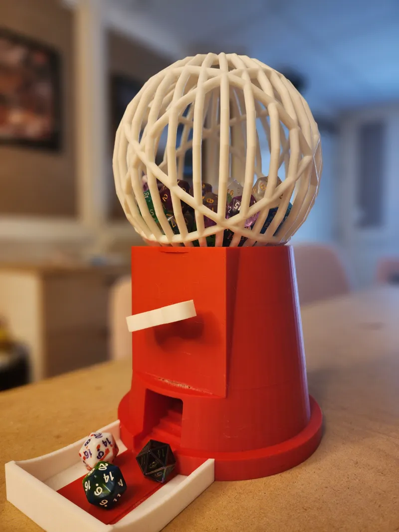 D20 Dice Gumball machine