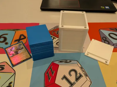 Compact 100+ Single Sleeve Commander Deck Box MTG