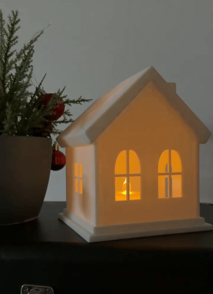 Cozy House Tealight Lamp