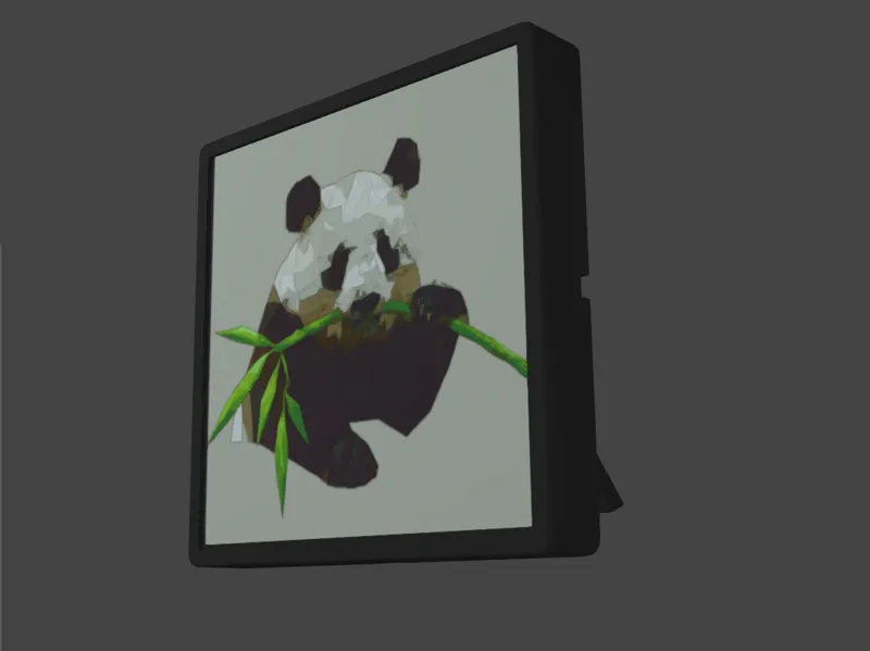 Panda lithophane