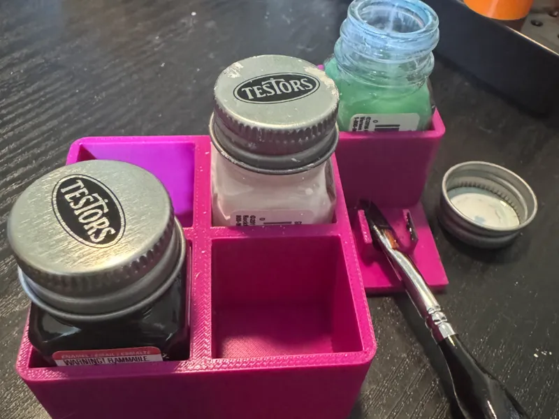 Testor Enamel Square Paint Jar holder