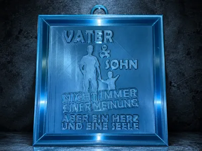 Personalized 3D Wall Art "Father and Son"