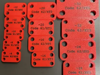 Code 61 and Code 62 Flange block off plate