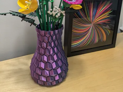 Honeycomb Vase for Wildflower Bouquet