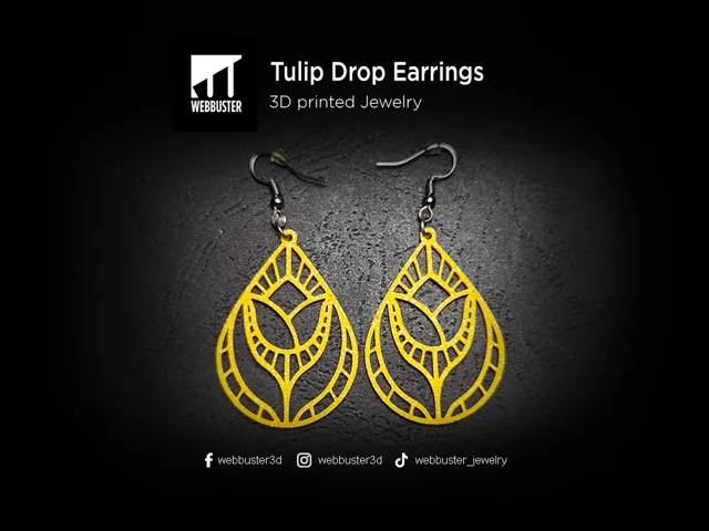 Tulip Drop Earrings