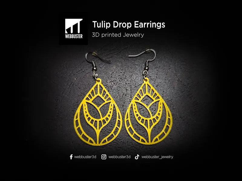 Tulip Drop Earrings