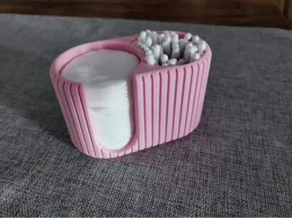 Cotton Pad & Q‑Tip Organizer (Japandi style)