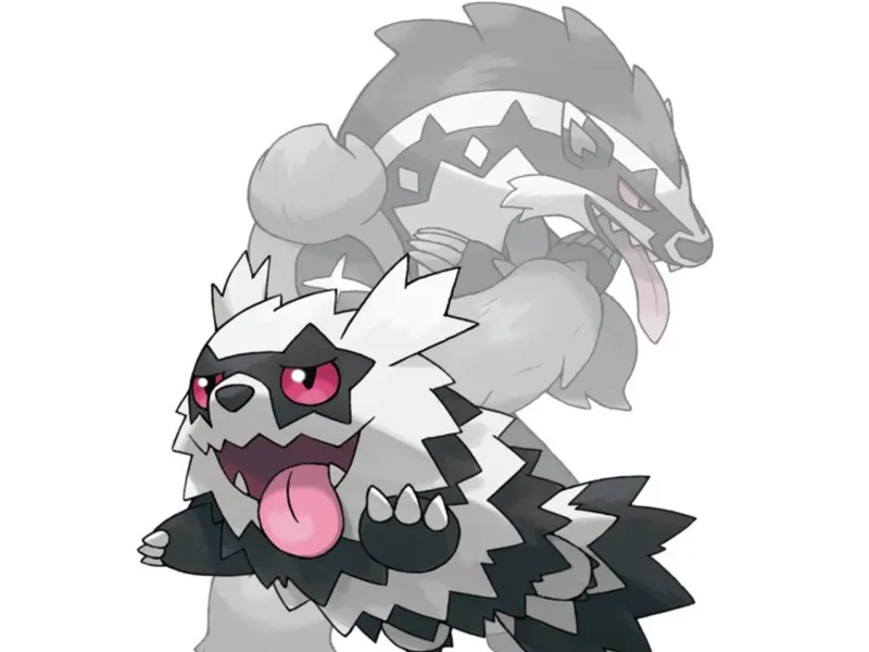 Galarian Zigzagoon and Obstagoon