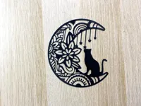 Décoration murale chat sur la lune — photo 2