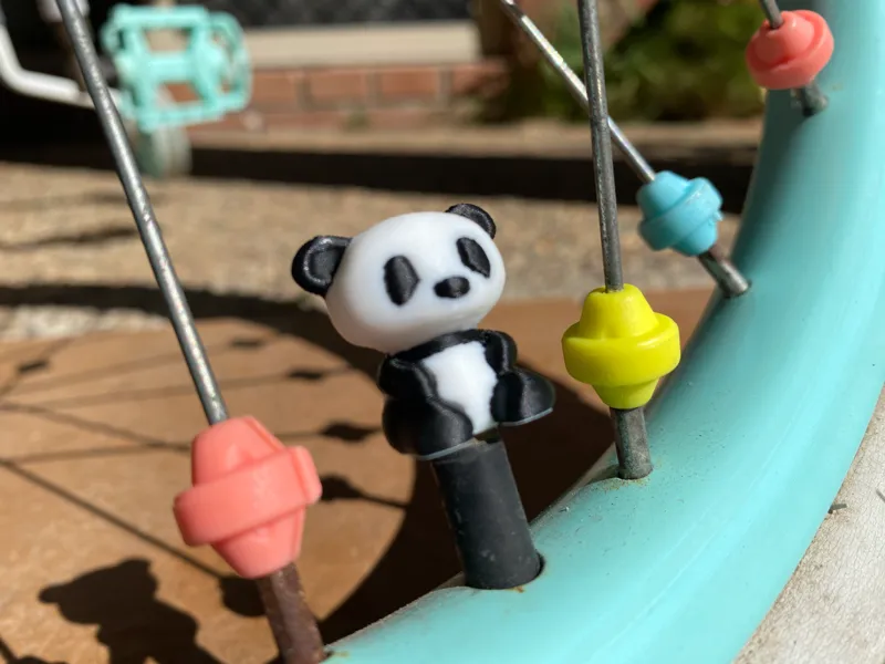 Panda Valve Caps Cute Bike Tire Caps for eBike