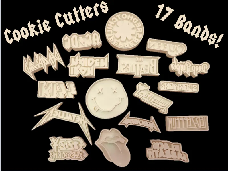 Rock/Metal Band Cookie Cutters