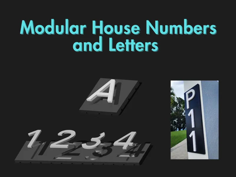 Letter A - Modular House Numbers and Letters
