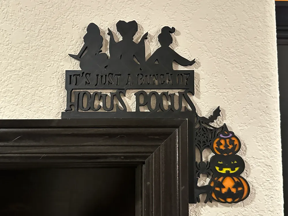 Hocus Pocus Door Corner - Free 3D Print Model - MakerWorld