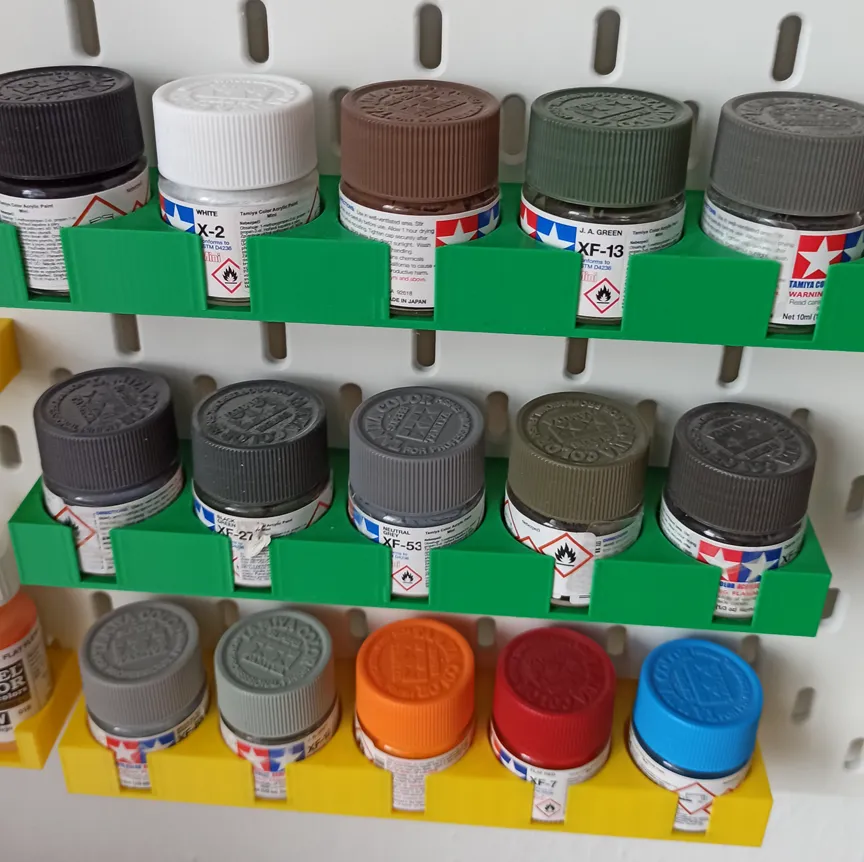 Support peintures Tamiya pour panneau IKEA Skadis