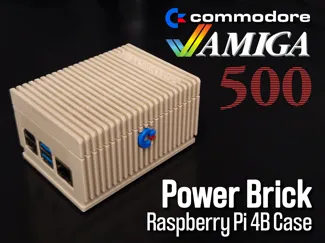 Amiga 500 Power Brick Raspberry Pi 4B Case
