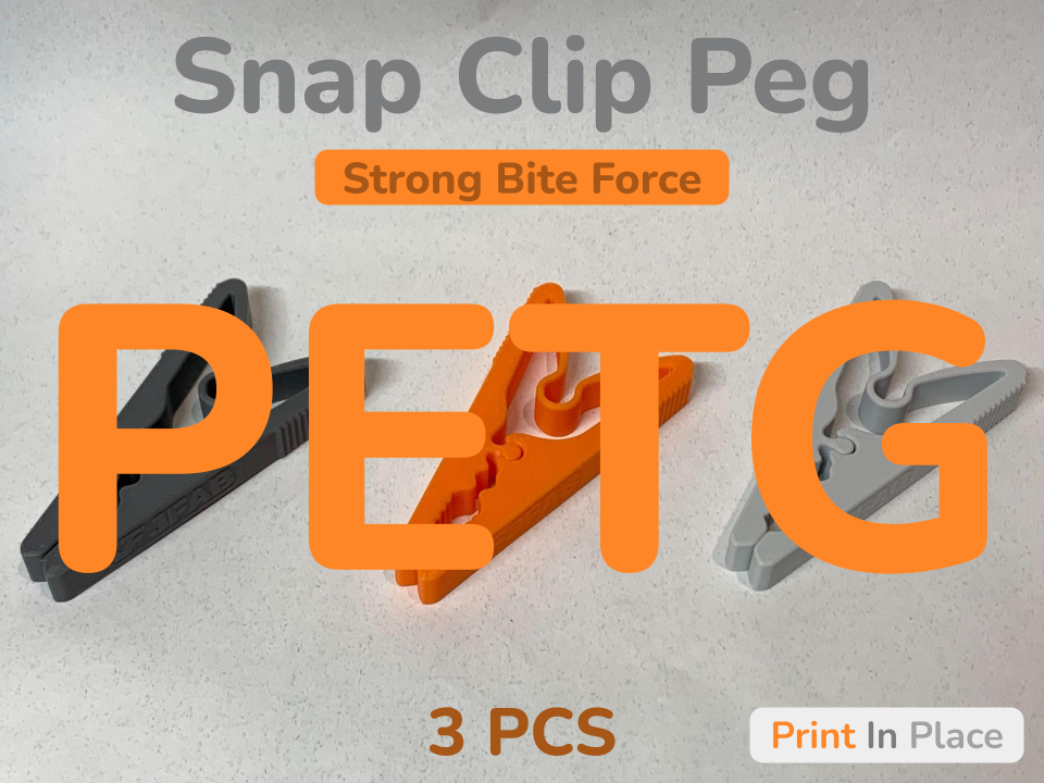 Miniatura 2 do modelo 3D Snap Clip Peg