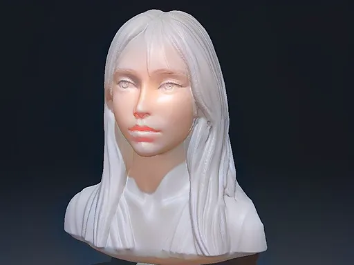 Innocent girl statue