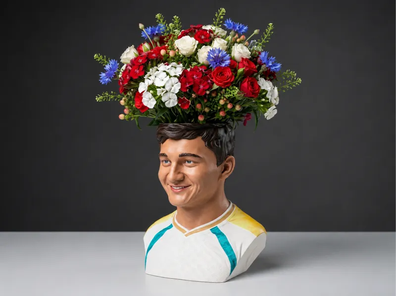 Abudokodir Khusanov Bust Vase & Pen Holder/Planter