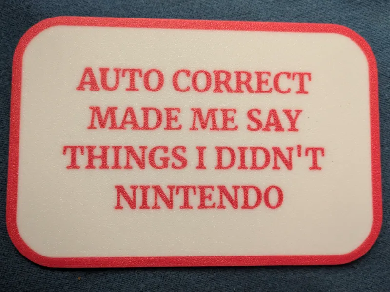 Auto Correct Sign