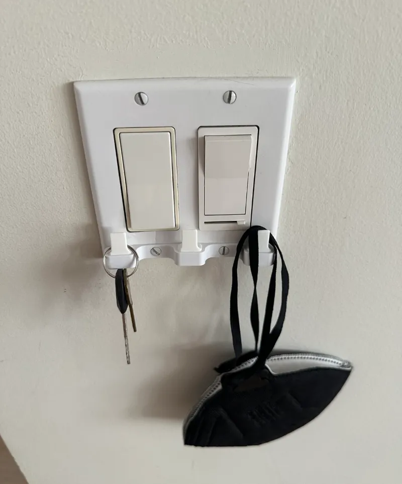 Light Switch Plate Hook Adapter